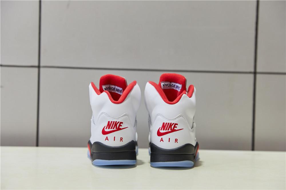 PK GOD Jordan 5 Retro Fire Red Silver Tongue 2020 Retail Materials Ready to Ship